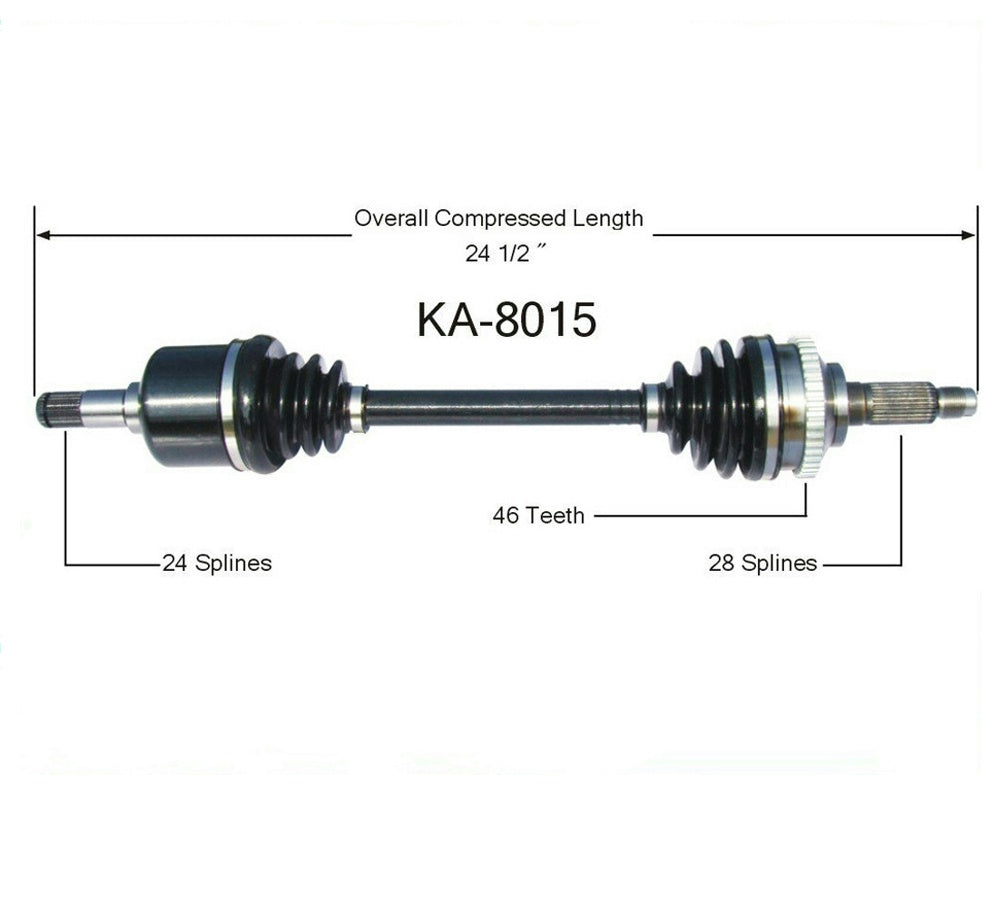 CV Axle Shaft- Front L KA-8015 Fits for 01-04 KIA Spectra 1.8L D/S Automatic