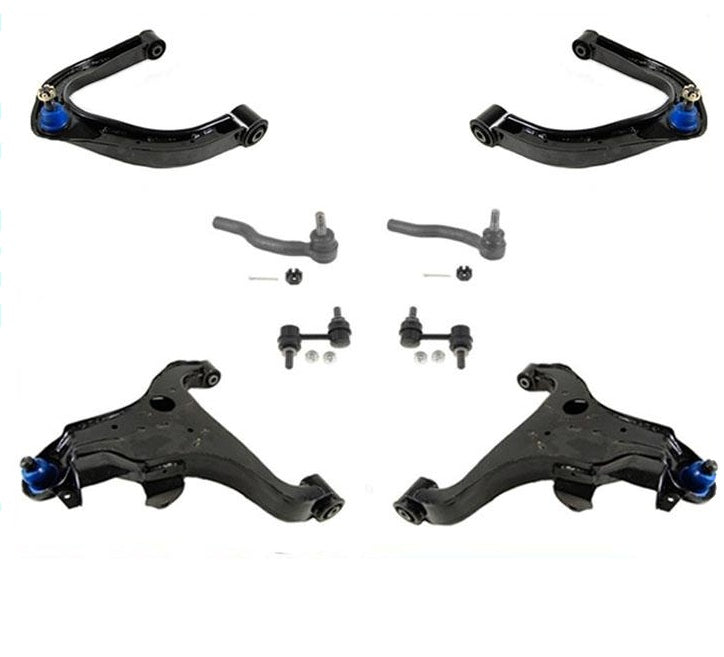 4 Control Arm Bushings Ball Joints Tie Rods 8pc Fits 05-10 Armada Titan QX56