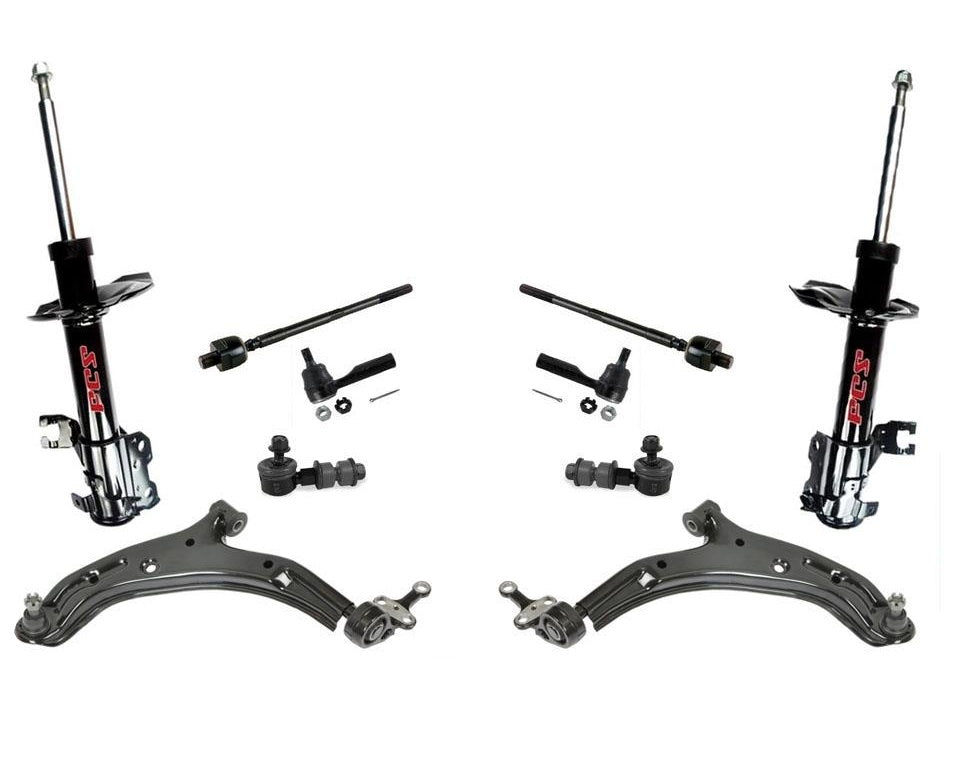 New Lower Control Arms Tie Rods Sway Bar Links for Nissan Sentra 1.8L 2.0L 00-01
