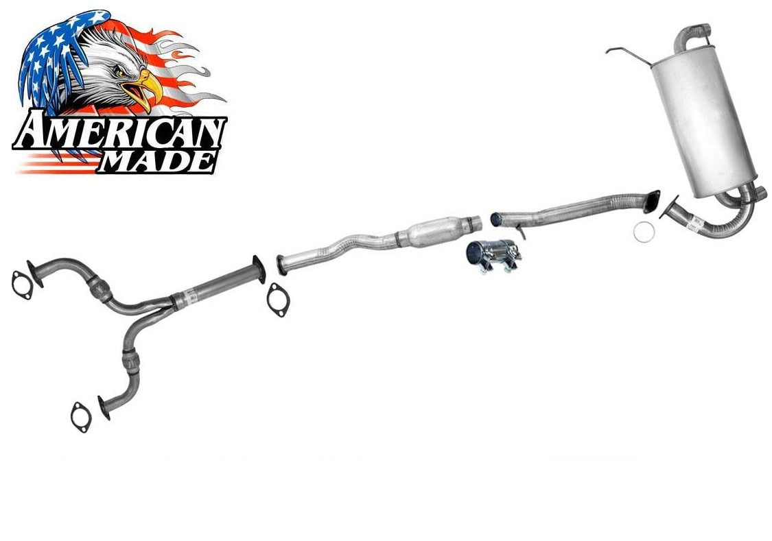 Sistema de silenciador de tubo de escape para Infiniti G35 03-07 2 puertas Coupe tracción trasera