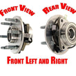 (2) Conjunto de cojinete de cubo de rueda delantera 100% nuevo y probado para Astro 03-05 TODAS LAS RUEDAS