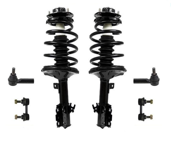 Front Spring Strust Outer Tie Rods & Sway Bar Links for Toyota Camry 2.2L 95-96