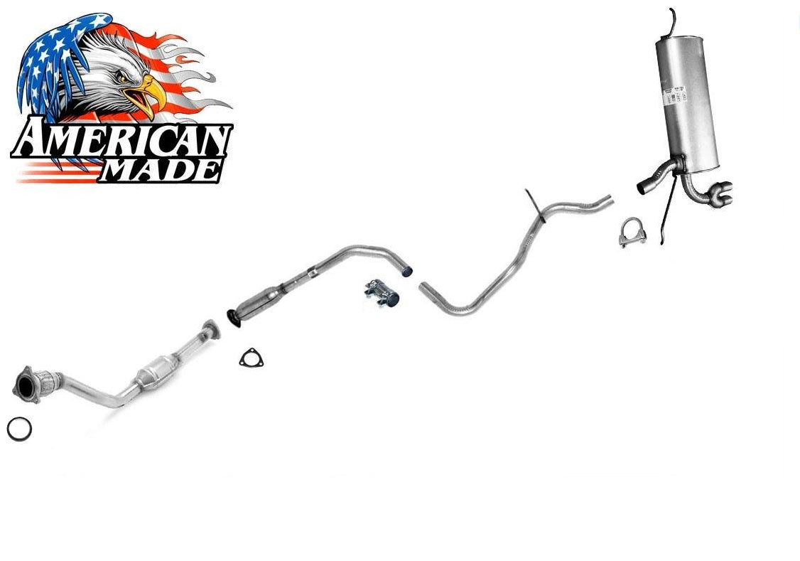 Engine Flex Pipe Converter Muffler Exhaust Pipe System For 02-05 Grand AM 2.2L