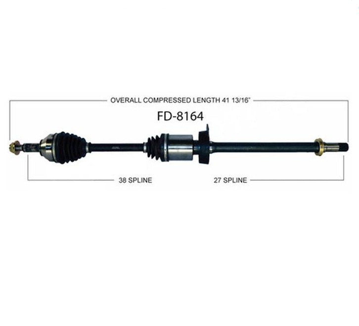 CV Drive Axle Shaft Fits 08-14 Ford Taurus Front Wheel Drive 3.5L Non Turbo