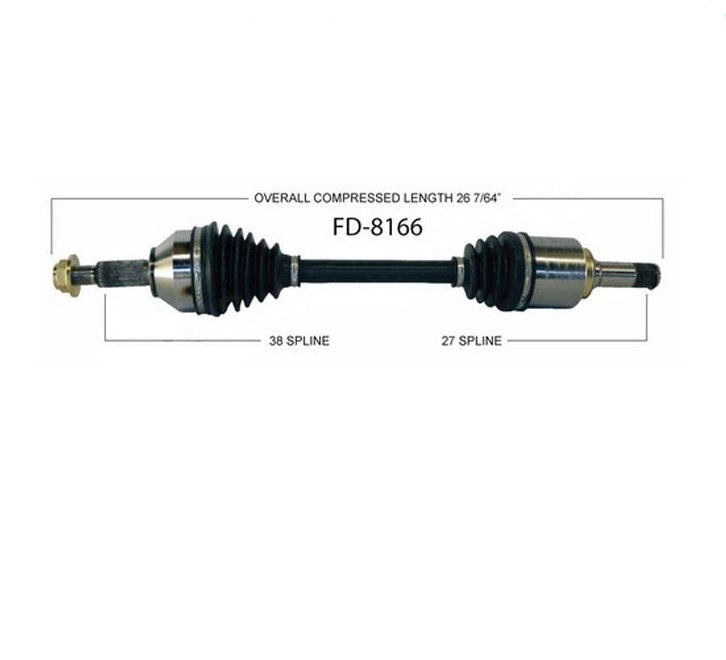 Eje de transmisión CV para Taurus Taurus X 08-14, lado del conductor, delantero