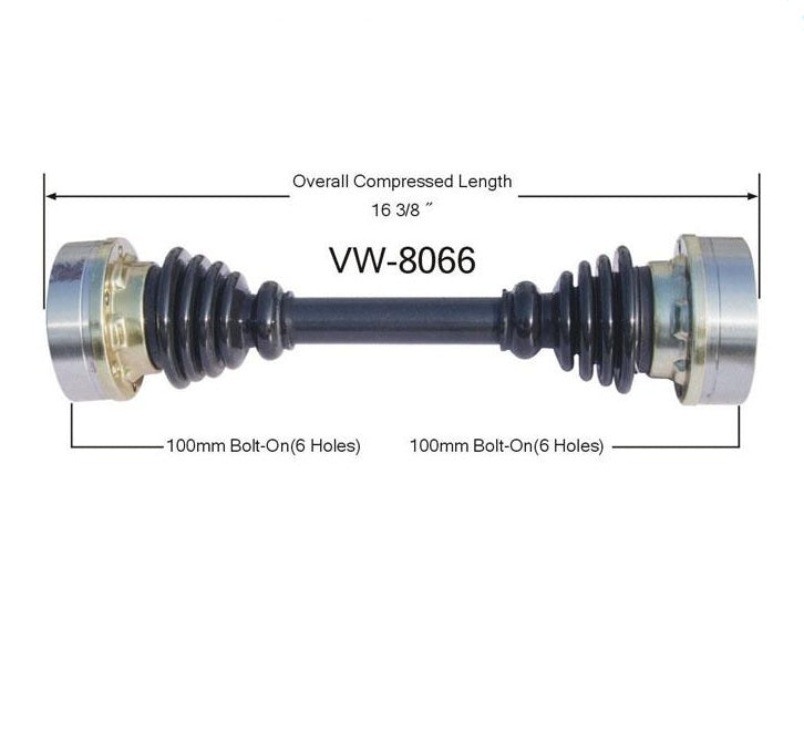 Rear Cv Shaft Axle for Axle for Volkswagen Thing 1973-1974