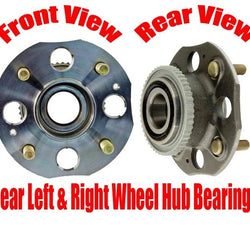 (2) Conjunto de buje y cojinete de rueda TRASERA 100% nuevo para Accord Wagon Rr Disc ABS 91-93