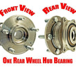 (1) All REAR WHEEL BEARING HUB For 2007 2010 2018 All Wheel Drive 4x4 Santa Fe