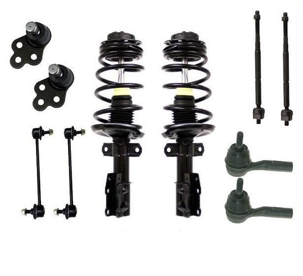 Front Complete Strut Assembly Ball Joints Tie Rods Stabilizer Links 05-07 Ion
