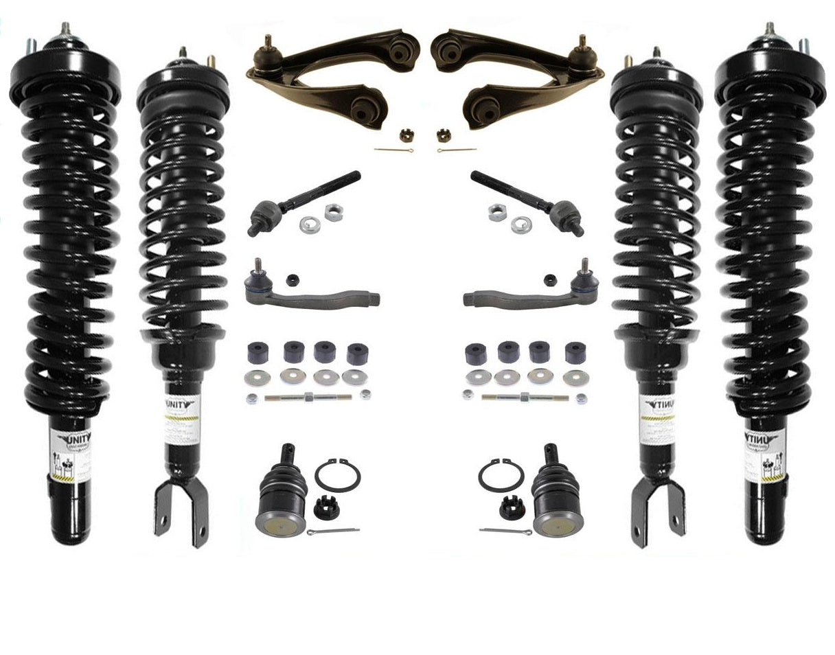 Front & Rear Complete Struts Upper Control Arms Tie Rods for Honda Civic 96-00