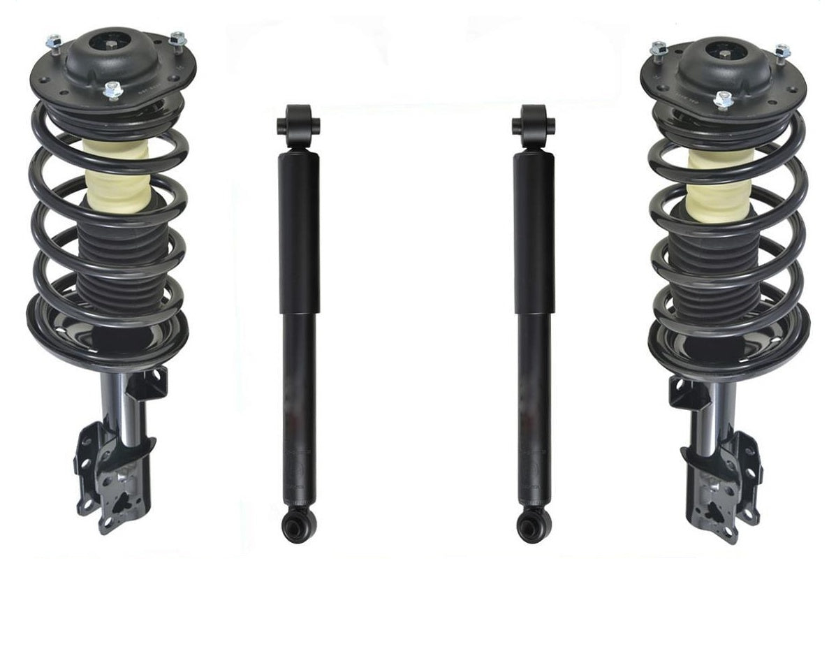 Front Strut Coil Spring Assembly & Rear Shock Absorbers 2004-2007 Malibu Sedan