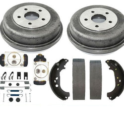 Rear Brake Drums Shoes Wheel Cylinders Hardware Kit 10-13 Ford Transit Connect