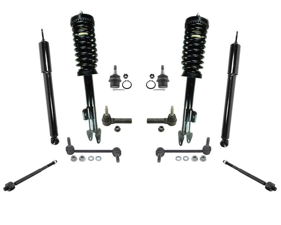 Puntales delanteros Amortiguadores traseros Barras estabilizadoras Varillas de amarre 300 CHARGER MAGNUM Kit de 12 piezas RWD SOLAMENTE