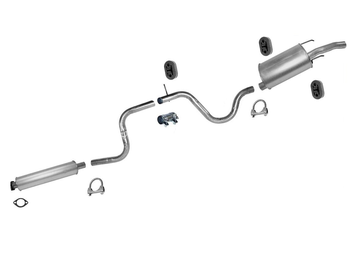 Exhaust System For 06-11 Chevrolet Impala 3.5L Resonator Middle Pipe Muffler