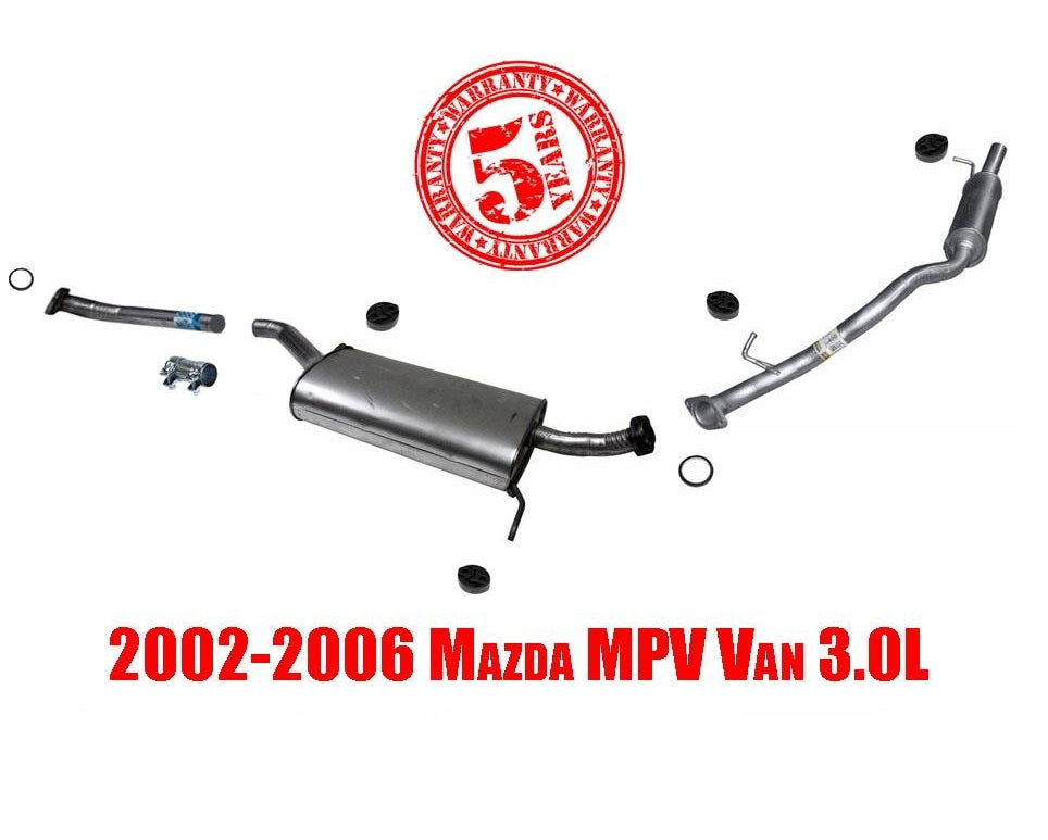 02-06 MPV Van Middle Muffler and Rear Tail Pipe Muffler 56158 54400