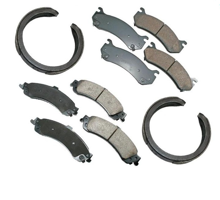 For 02-06 Cadillac ESCALADE 4 Wheel Drive Front Rear Brake Pads & Parking Shoes