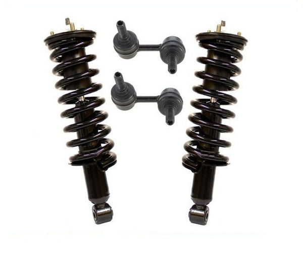 Complete Strut Coil Springs Sway Bar Links for 05-13 Frontier 6cyl 4WD 4Pc