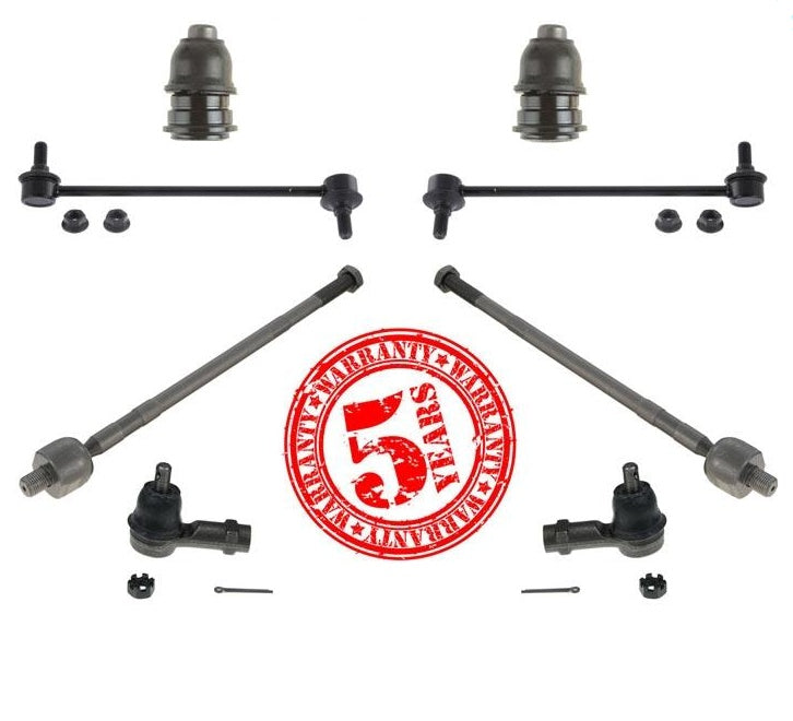 Varillas de amarre delanteras, barras estabilizadoras, juntas esféricas para Hyundai Santa Fe 01-2006, KIT de 8 piezas