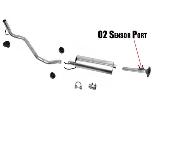 New Muffler Exhaust System for Toyota Tacoma 2.7L with 103 Inch Wheel Base