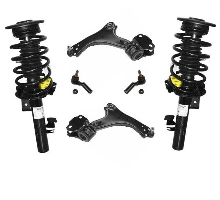 Par de conjunto de puntal de resorte helicoidal rápido completo delantero para Volvo 07-13 S80
