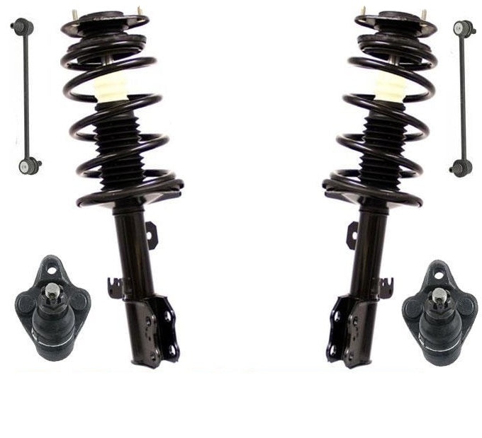 Ft Quick Coil Spring Strut Ball Joints Sway Bar Links For 03-08 Toyota Matrix