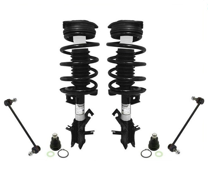 Front Coil Spring Struts Mount Ball Joints Sway Bar Link For 07-12 Nissan Sentra