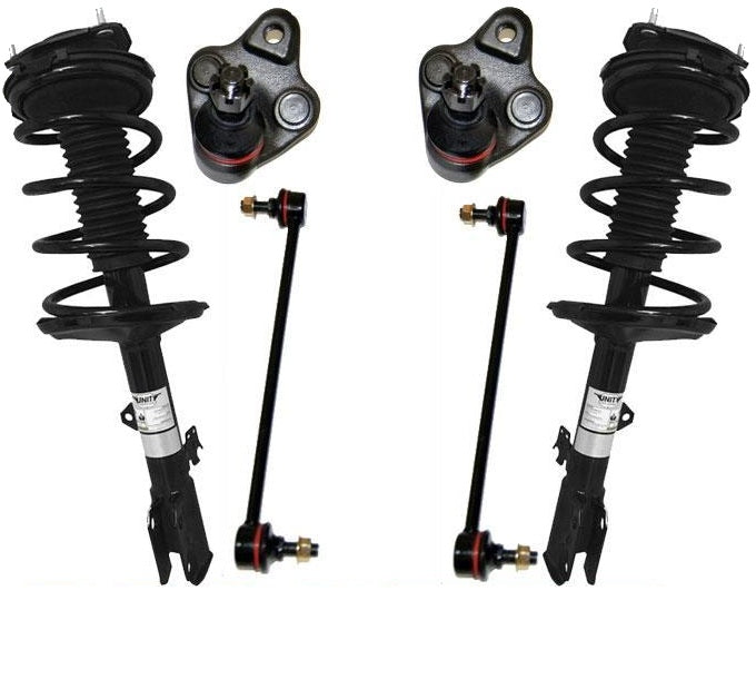 Quick Coil Spring Strut Mount Sway Bar Link Ball Joint For 01-05 Toyota Rav4 AWD