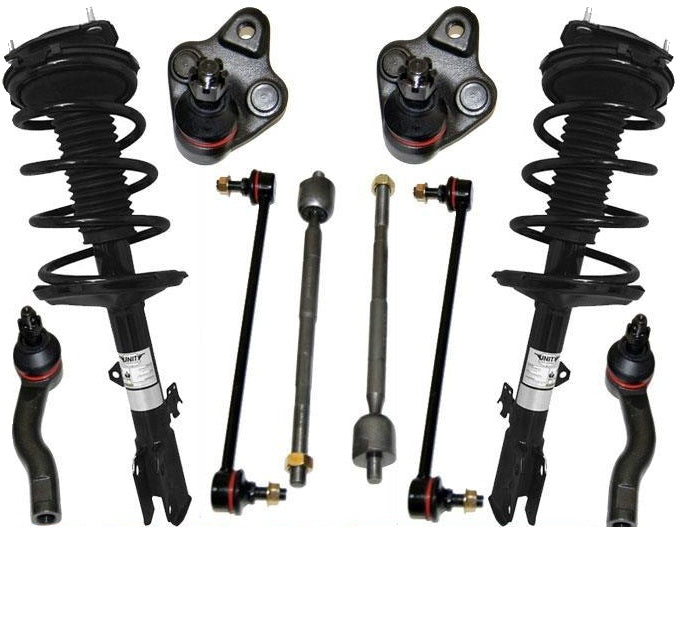 Soporte de resorte helicoidal, barra estabilizadora, enlace de rótula, varillas de amarre para 04-05 Rav4 AWD