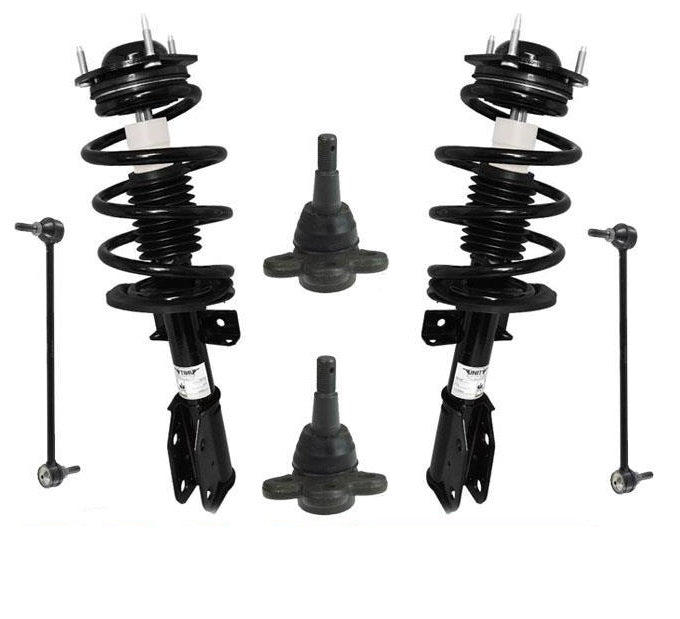 Complete Coil Spring Struts Sway Bar Links Ball Joints 08-13 Enclave