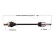 (1) 100% New Front CV AXLE SHAFT FRONT LEFT OR RIGHT FOR 09-13 Forester 2.5L