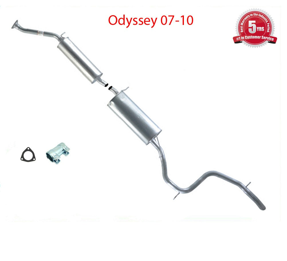 Exhaust System Fits Odyssey 07-10 MIddle Resonator Muffler & Tail pipe