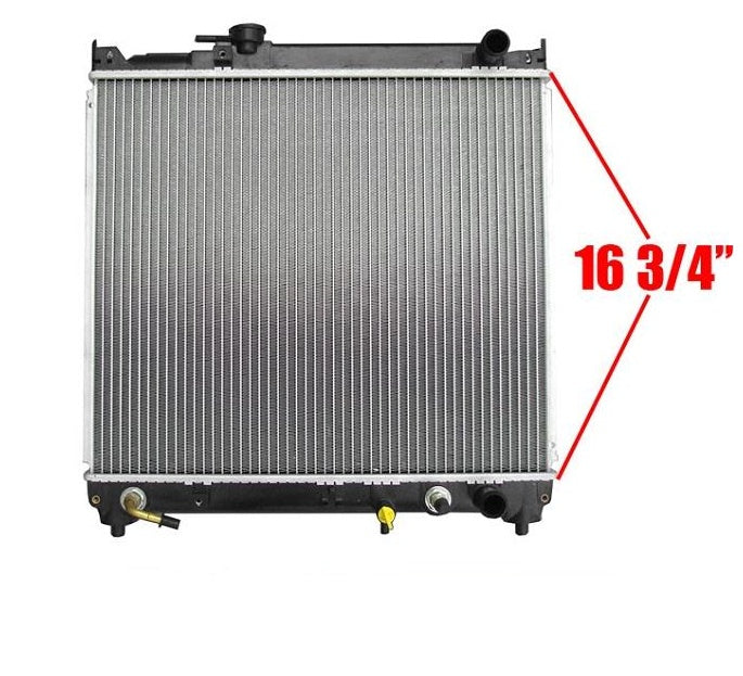 Leak Tested Direct Fit Radiator For 98 Chevrolet Tracker 1.6L Automatic