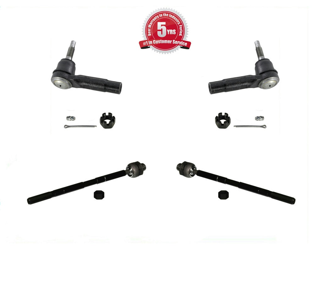 Fits Dodge Ram Pick Up 2500 Rear Wheel Drive 03-13 Inner & Outer Tie Rods