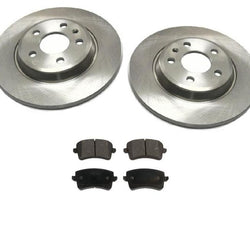 Fits 09-14 A4 1.8L 2.0L Rear Brake Disc 300MM Rotors Ceramic Pads CALL CK INFO