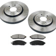 Front Brake Rotor & Brake Pads For Nissan Frontier Rear Wheel Drive 2.5L 05-2014