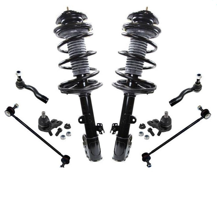 Se adapta a Rav4 Rav 4 AWD 01-05 (2) amortiguadores delanteros completos 1331604L 1331604R 8 piezas