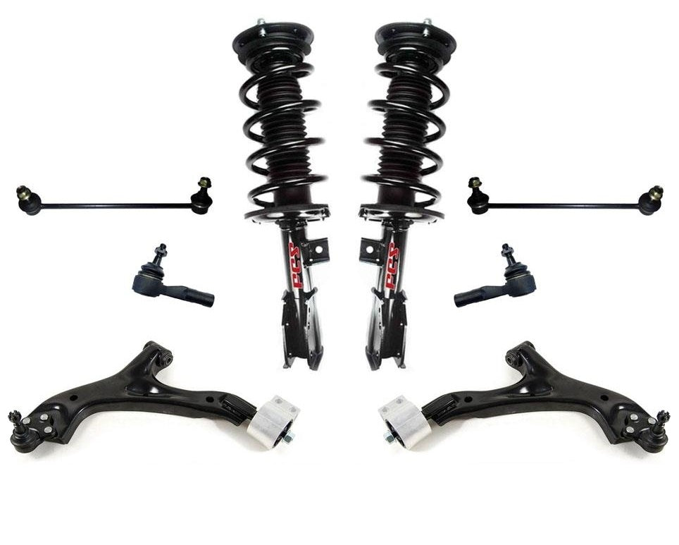 Fits 07-09 Equinox Without Sport Suspension (2) Front Complete Spring Struts 8Pc