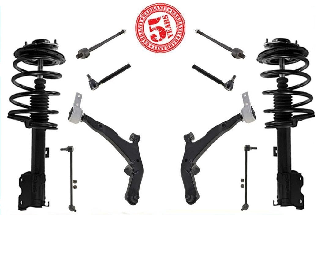 Front Struts Control Arms Tie Rods & Links For Nissan Murano 2005 2006 2007