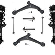 Fits 08-10 Odyssey EX LX (2) Frt Shock Spring Struts Control Arms / NON TOURING