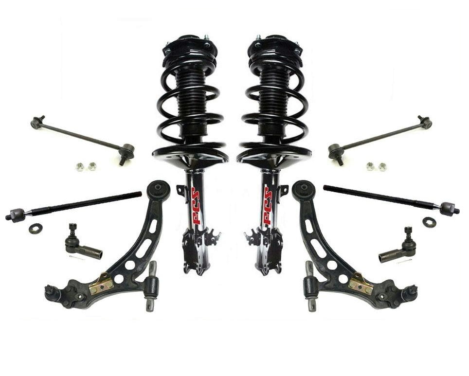 Front Struts Lower Control Arms 10 Pcs Fits 99-03 Lexus RX300 All Wheel Drive