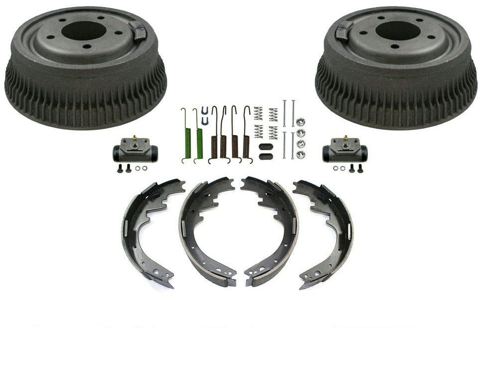 Fits 85-97 B150 B1500 85-96 B250 11 x 2.5Inch Rear Drums Shoes Wheel Cylinders