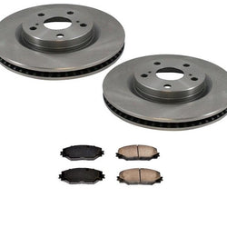 Fits 09-13 Front Wheel Drive 2.4L Vibe Matrix FRONT Brake Rotors & CERAMIC Pads