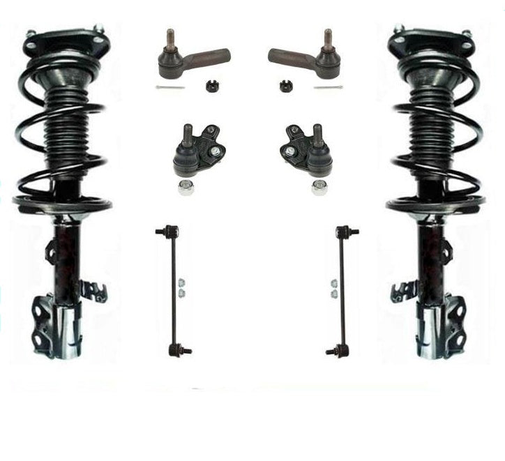 Fits 09-13 Corolla US Built 4 Speed Automatic Complete Struts Chassis Kit 8pc