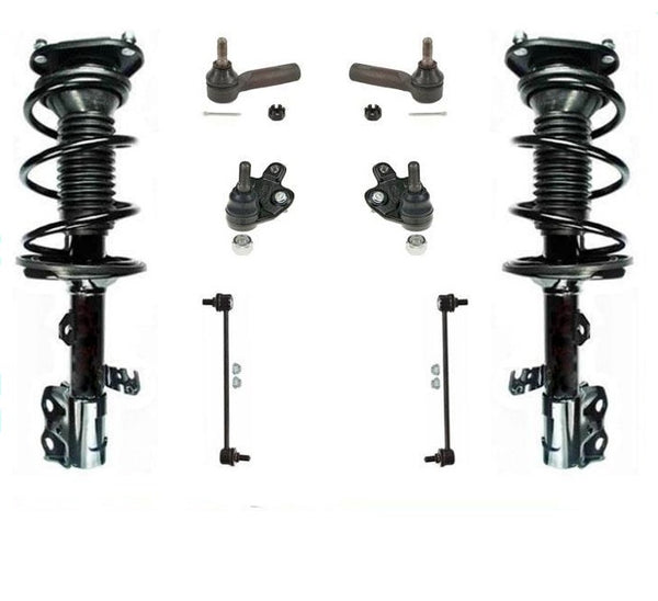 Fits 09-13 Corolla US Built 4 Speed Automatic Complete Struts Chassis Kit 8pc