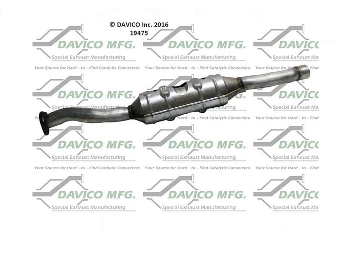 Fits 2000-2004 Ford F250 F350 Super Duty Rear Under Truck Catalytic Converters