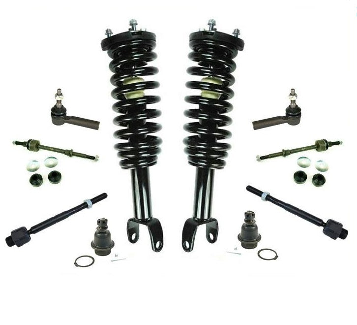 Front Complete Strut Tie Rods Ball Joints 10Pc For Dakota Raider 4 Wheel Drive