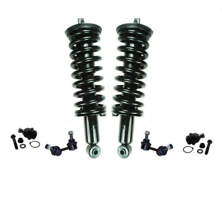 Se adapta a 05-11 Pathfinder Xterra Frt Muelle en espiral Strut Ball Joints Sway Bar Lk 6pc