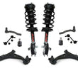 For Lincoln MKX (2) Frt Coil Spring Struts Control Arms BJ Tie Rods Sway Bar 8Pc