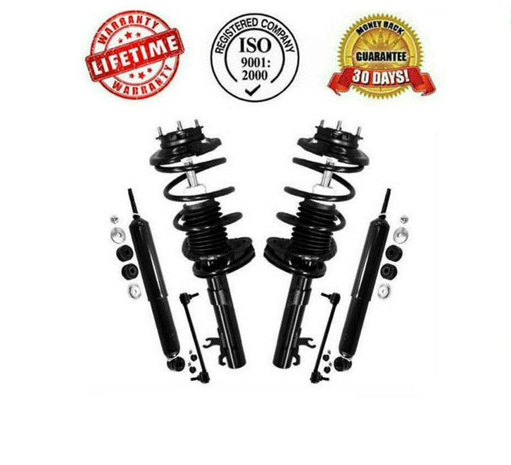 Focus 00-05 Front Coil Spring Struts Shocks Sway Bar Links NO Wagon Models 6 Pc