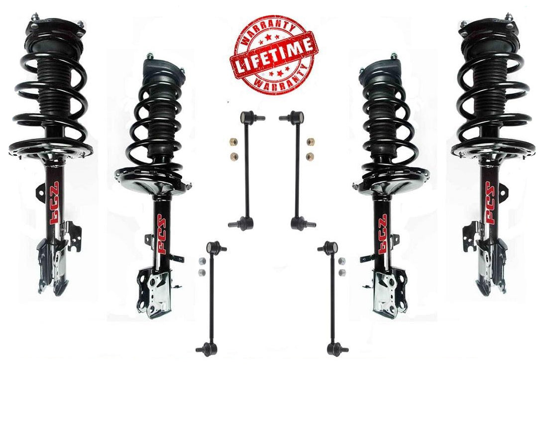 Front & Rear Complete Struts & Links For Toyota Venza 09-14 All Wheel Drive